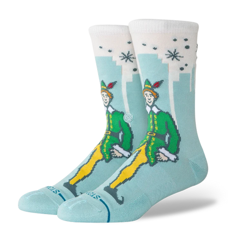STANCE Elf x Stance Big City Elf Crew Socks Ice Blue Men's Socks Stance 