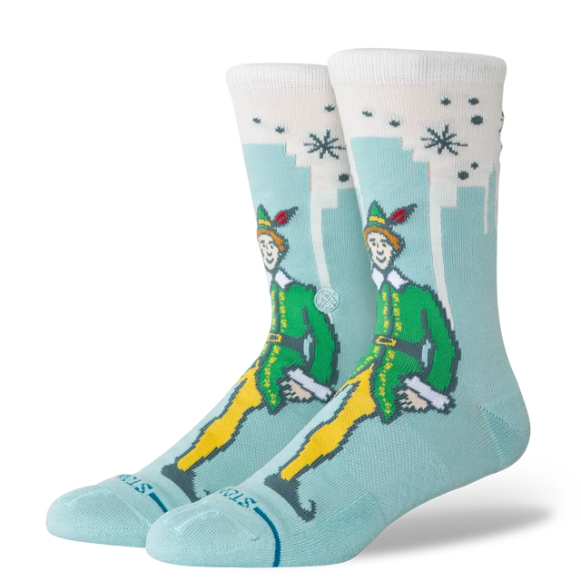 STANCE Elf x Stance Big City Elf Crew Socks Ice Blue Men's Socks Stance 