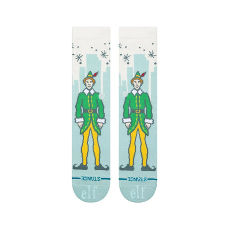 STANCE Elf x Stance Big City Elf Crew Socks Ice Blue Men's Socks Stance 