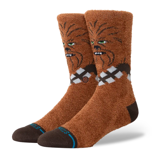 STNACE Star Wars x Stance Chewie Crew Socks Brown Men's Socks Stance 