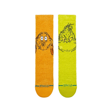 STANCE The Grinch x Stance Grinch And Max Crew Socks Green Men's Socks Stance 