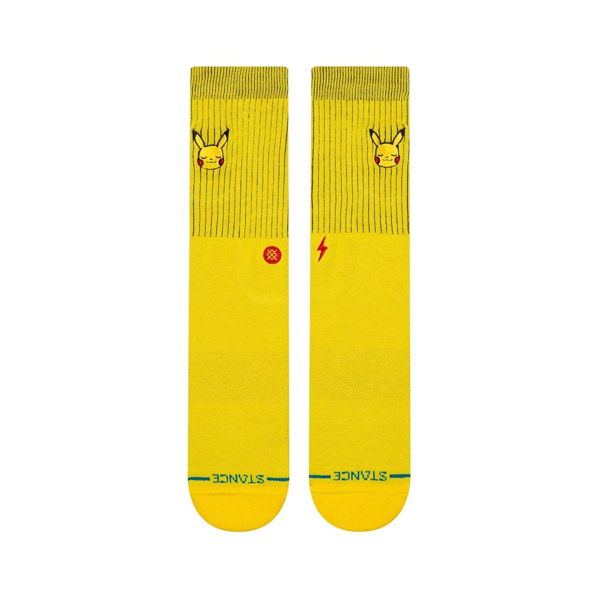 STANCE Pokemon x Stance Pikachu Crew Socks Yellow Men's Socks Stance 