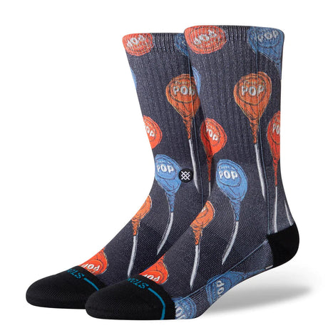 STANCE Tootsie Pop Crew Socks Black Men's Socks Stance 