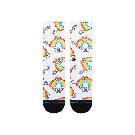STANCE Vibeon Crew Socks Rainbow Men's Socks Stance 