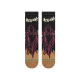 STANCE Welcome Skateboards x Stance Welcome Skelly Crew Socks Black Men's Socks Stance 