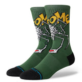 STANCE Welcome Skateboards x Stance Welcome Wilbur Crew Socks Green Men's Socks Stance 