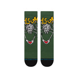 STANCE Welcome Skateboards x Stance Welcome Wilbur Crew Socks Green Men's Socks Stance 
