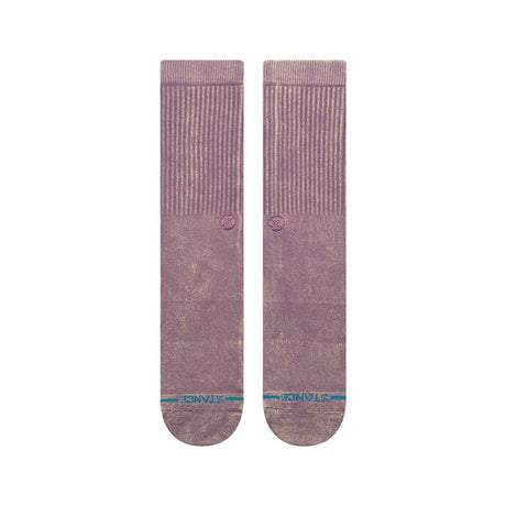 STANCE Icon Dyed Crew Socks Plum Men's Socks Stance 