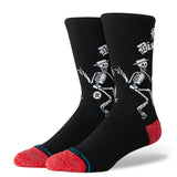 STANCE Social Distortion x Stance Skelly Dancing Crew Socks Black Men's Socks Stance 