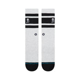 STANCE Boyd Skull Crew Socks Heather Grey Men's Socks Stance 