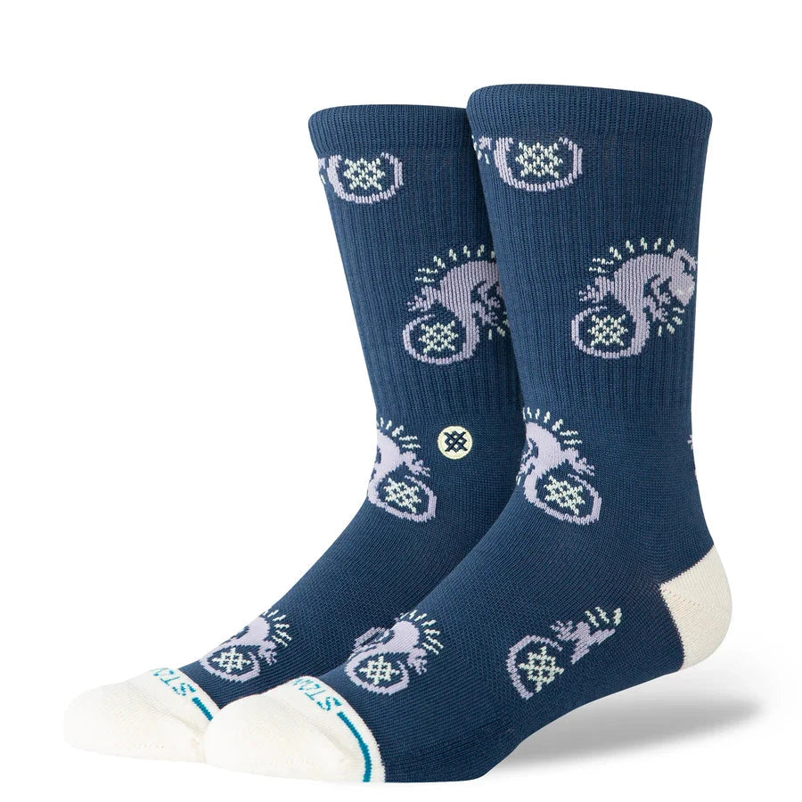 STANCE Gecko Crew Socks Purple Men's Socks Stance 