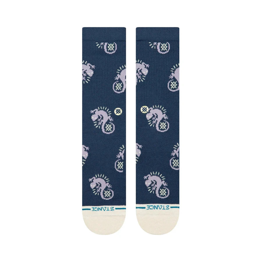 STANCE Gecko Crew Socks Purple Men's Socks Stance 