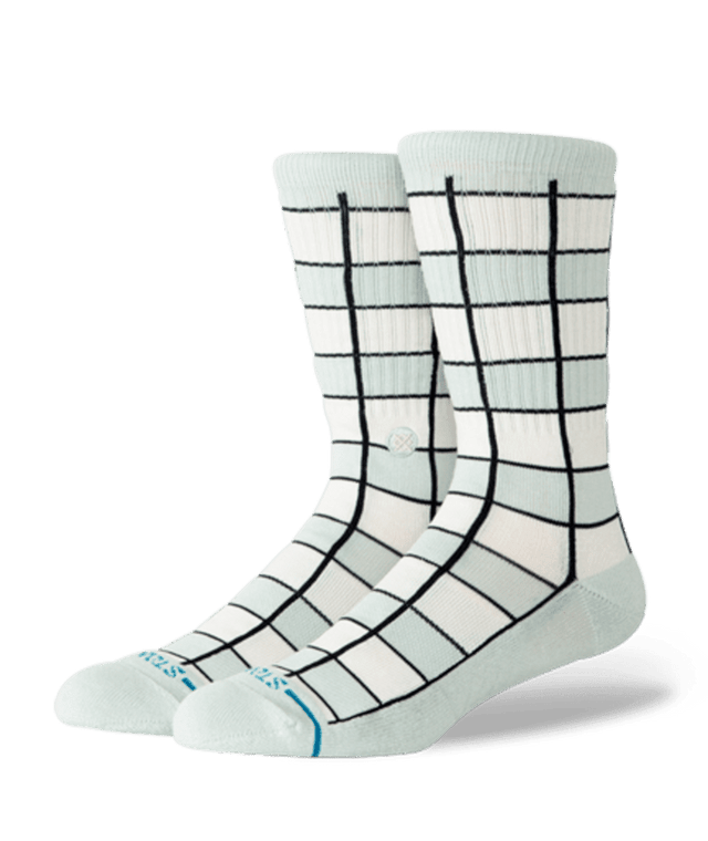 STANCE Kitchen Tile Crew Socks Lt Blue Men's Socks Stance 