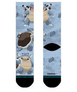 STANCE Blastoise All Over Print Crew Socks Blue Men's Socks Stance 