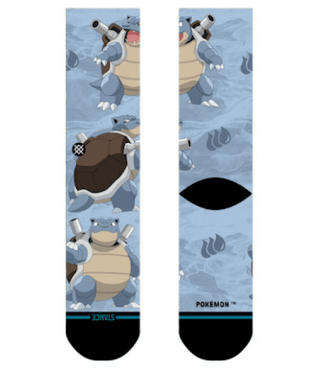 STANCE Blastoise All Over Print Crew Socks Blue Men's Socks Stance 