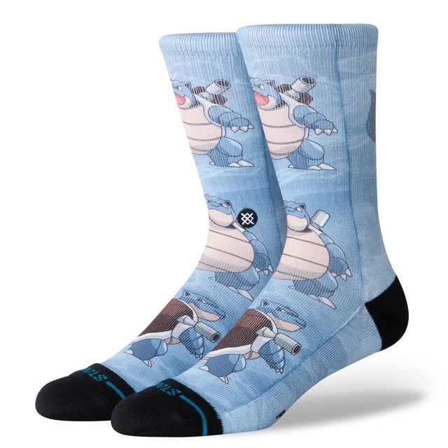 STANCE Blastoise All Over Print Crew Socks Blue Men's Socks Stance 