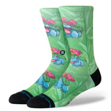 STANCE Venusaur All Over Print Crew Socks Green Men's Socks Stance 