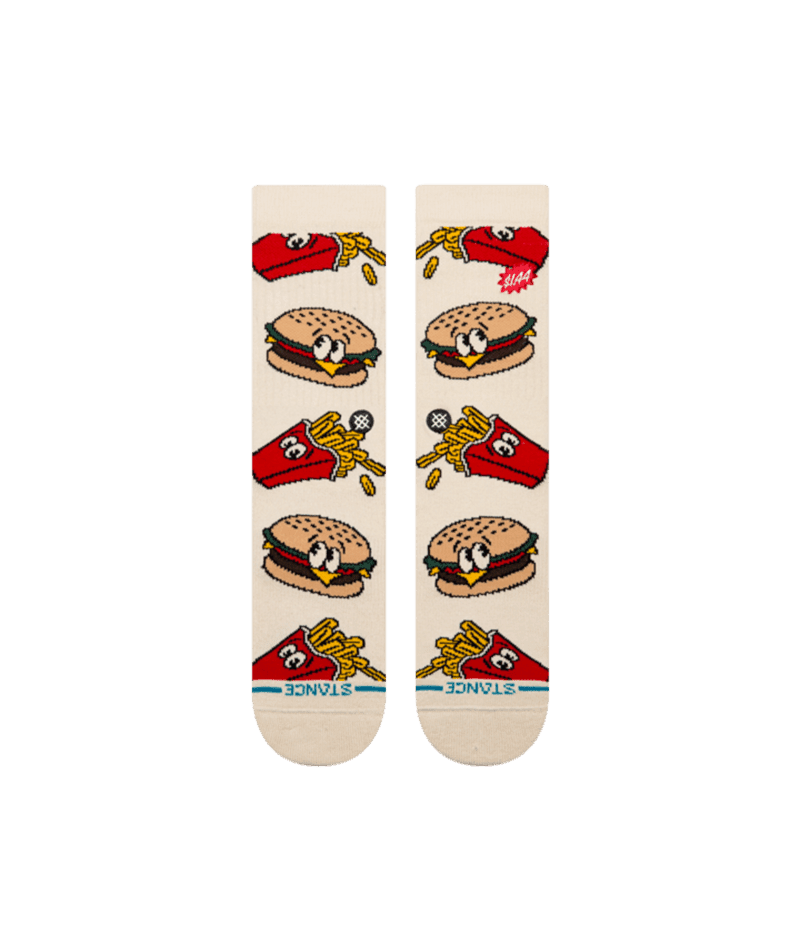 STANCE Combo Meal Crew Socks Tan Men's Socks Stance 