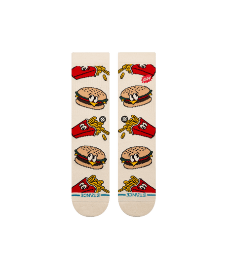STANCE Combo Meal Crew Socks Tan Men's Socks Stance 