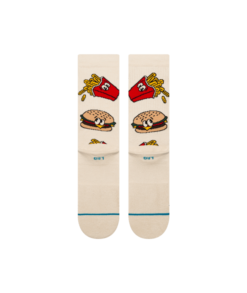 STANCE Combo Meal Crew Socks Tan Men's Socks Stance 