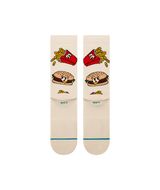 STANCE Combo Meal Crew Socks Tan Men's Socks Stance 