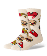 STANCE Combo Meal Crew Socks Tan Men's Socks Stance 