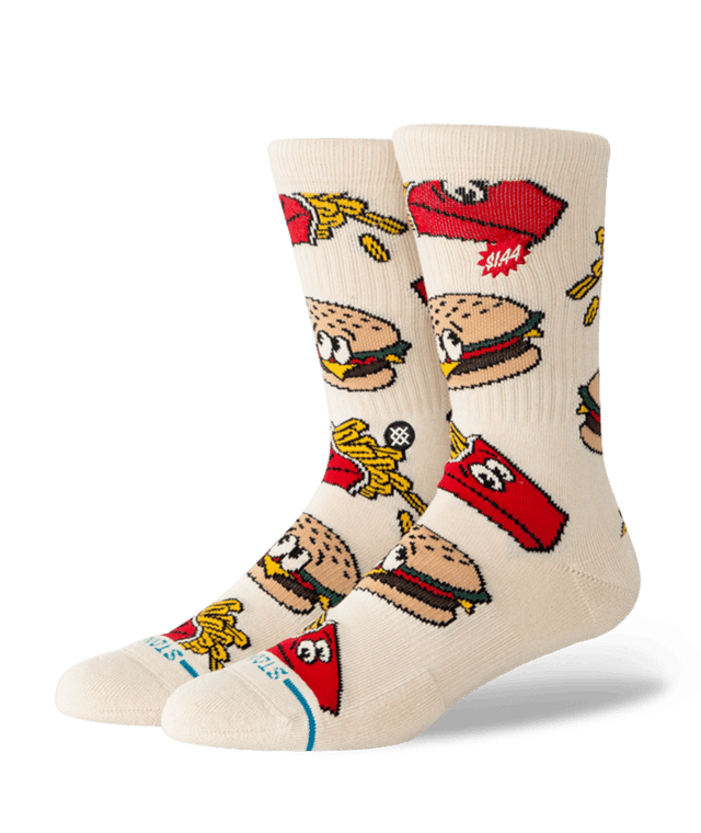 STANCE Combo Meal Crew Socks Tan Men's Socks Stance 