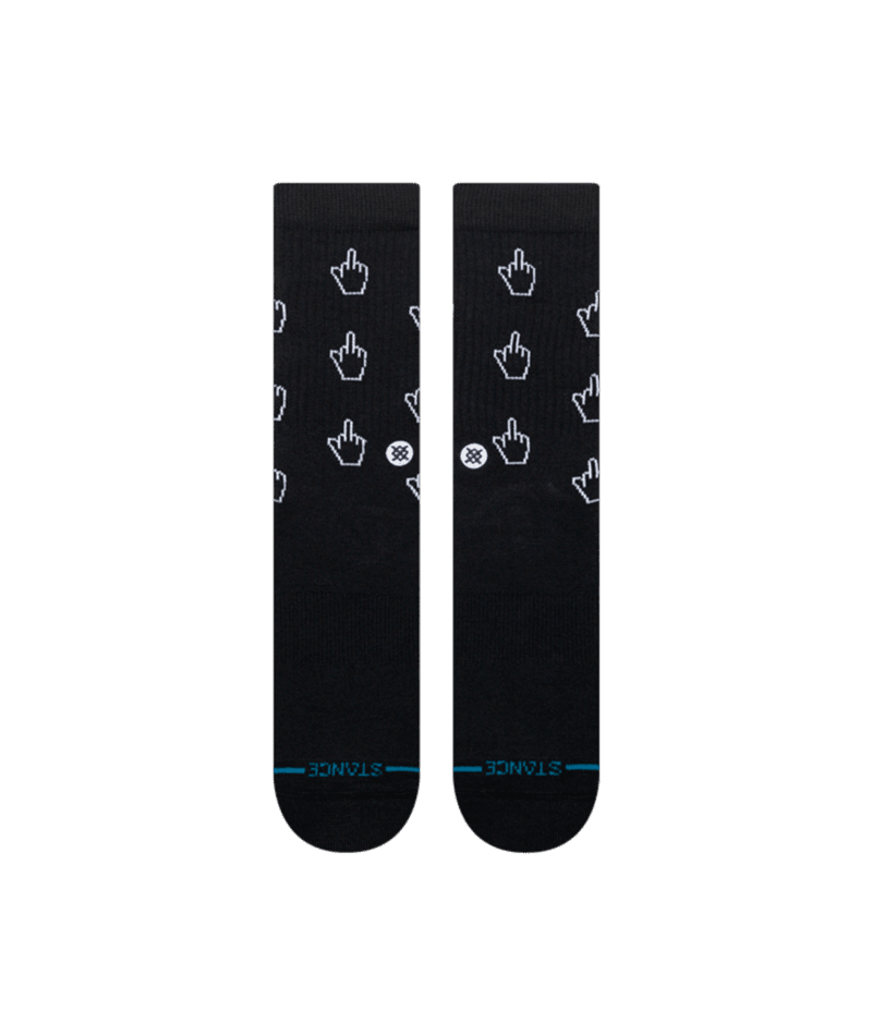 STANCE Cursor Crew Socks Black Men's Socks Stance 
