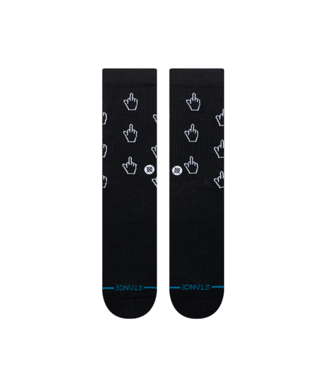 STANCE Cursor Crew Socks Black Men's Socks Stance 