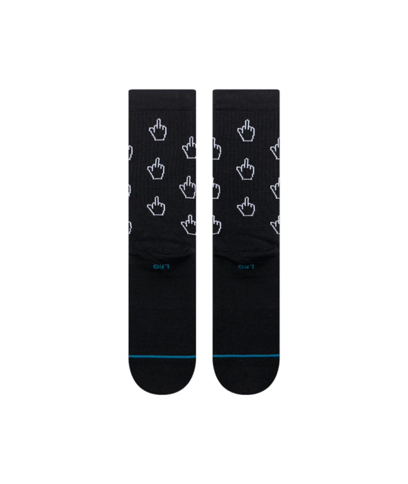 STANCE Cursor Crew Socks Black Men's Socks Stance 