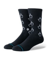 STANCE Cursor Crew Socks Black Men's Socks Stance 