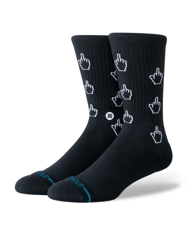 STANCE Cursor Crew Socks Black Men's Socks Stance 