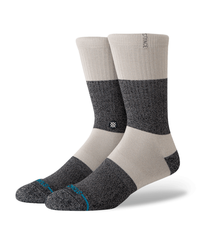 STANCE Twist Stripe Crew Socks Grey Men's Socks Stance 