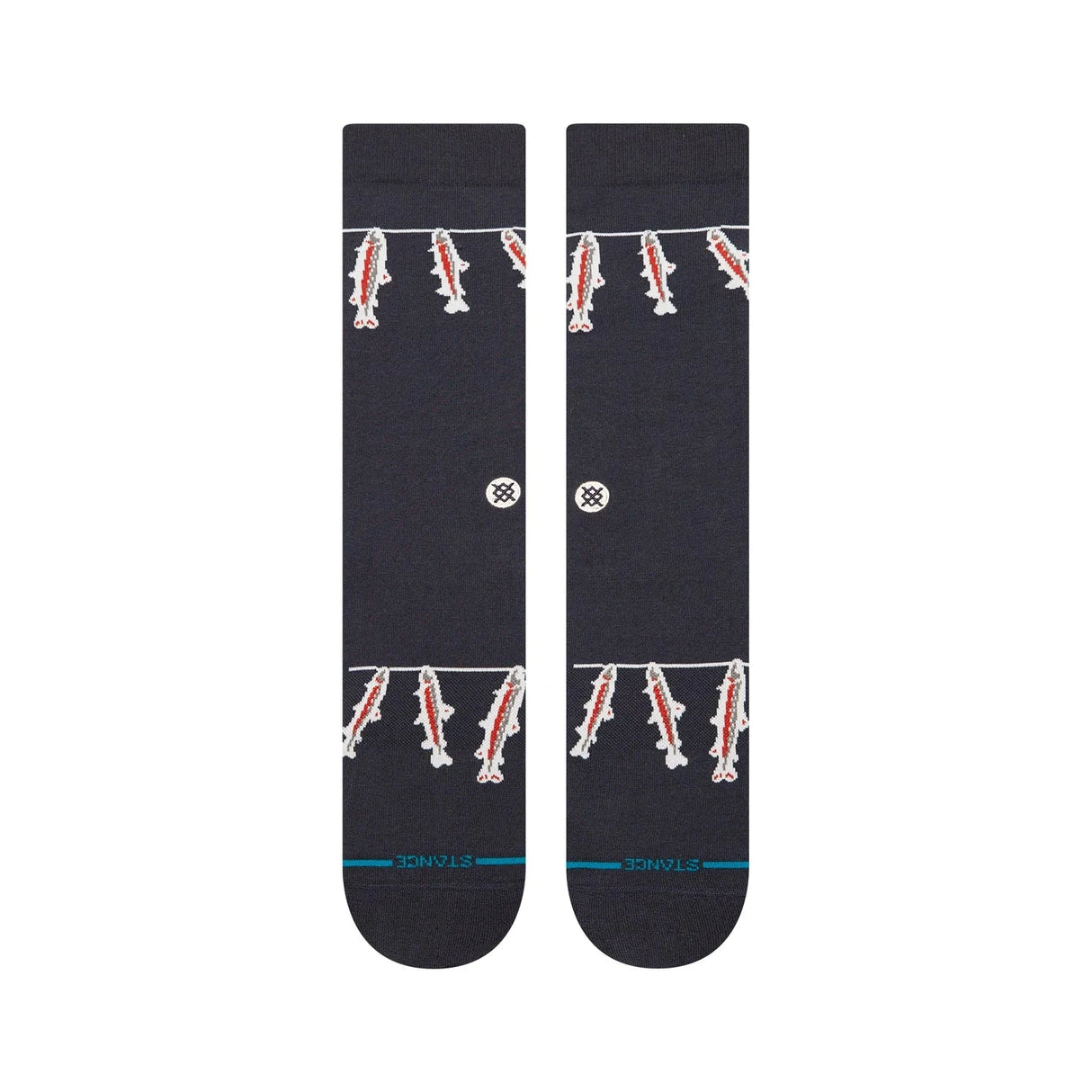 STANCE Gone Fishin Crew Socks Navy Men's Socks Stance 