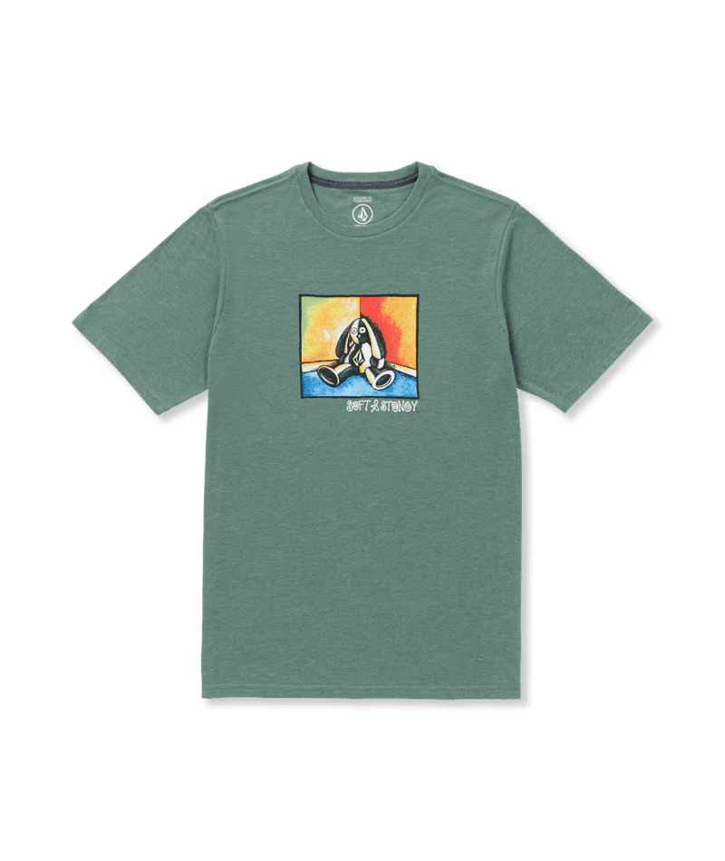 VOLCOM Soft And Stoney T-Shirt Fir Green Men's Short Sleeve T-Shirts Volcom 