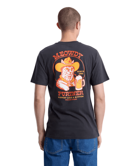 VOLCOM Catastrophy T-Shirt Washed Black Men's Short Sleeve T-Shirts Volcom 