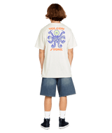 VOLCOM Octoparty T-Shirt Off White Heather Men's Short Sleeve T-Shirts Volcom 