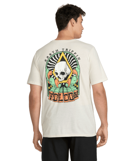 VOLCOM Arched T-Shirt Off White Heather Men's Short Sleeve T-Shirts Volcom 