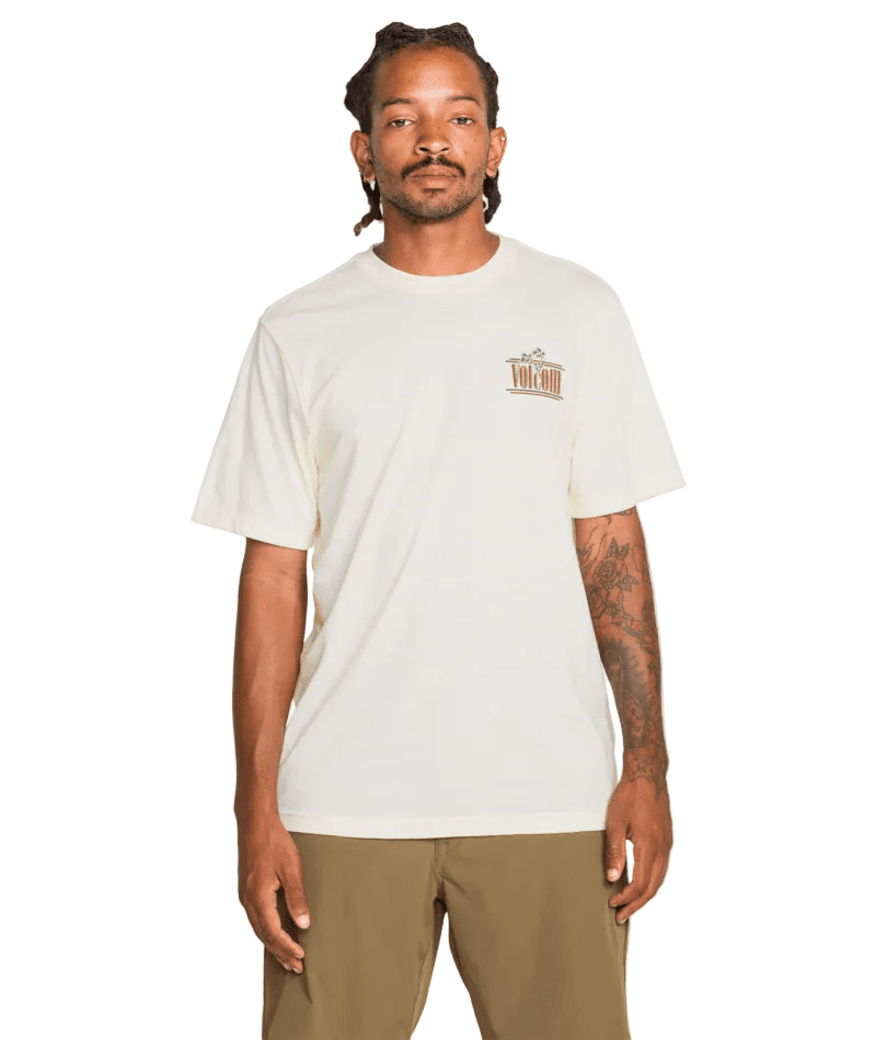 VOLCOM Breathe Deep T-Shirt Off White Heather Men's Short Sleeve T-Shirts Volcom 
