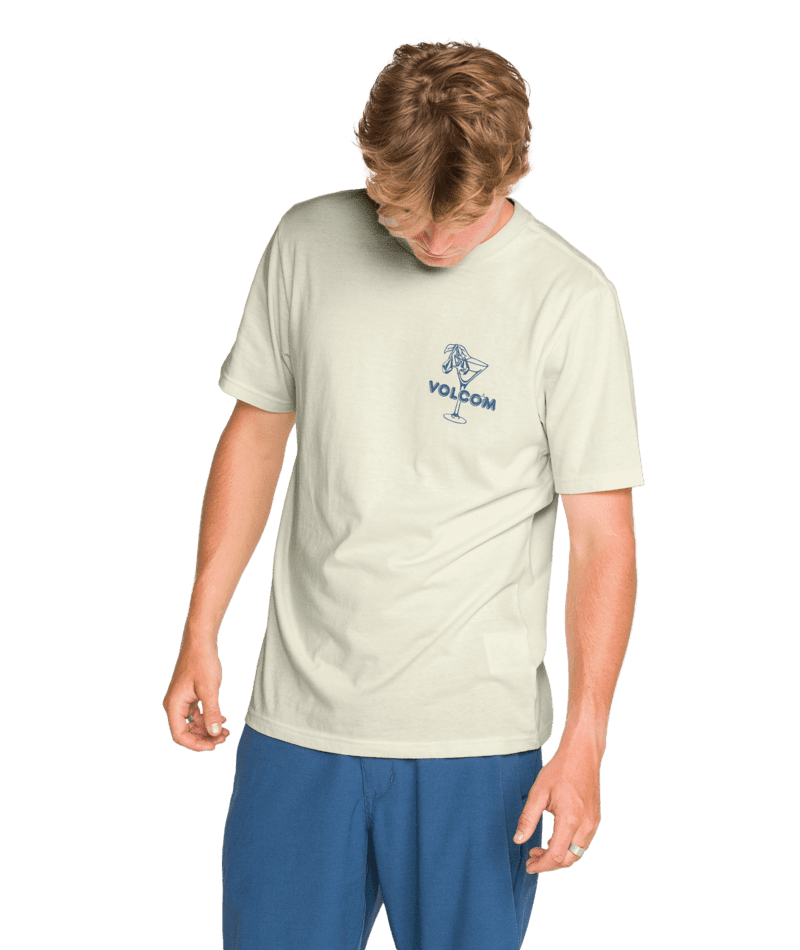VOLCOM Dive Bar T-Shirt Off White Heather Men's Short Sleeve T-Shirts Volcom 