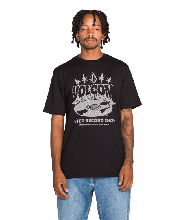 VOLCOM Collectors T-Shirt Washed Black Men's Short Sleeve T-Shirts Volcom 