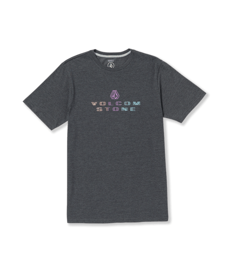 VOLCOM Peaker T-Shirt Dark Black Heather Men's Short Sleeve T-Shirts Volcom 