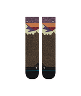 STANCE Women's Divided Crew Socks Black Brown Women's Socks Stance 