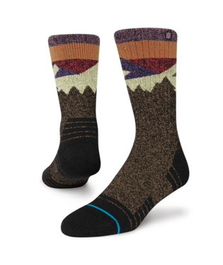 STANCE Women's Divided Crew Socks Black Brown Women's Socks Stance 