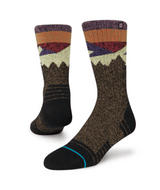 STANCE Women's Divided Crew Socks Black Brown Women's Socks Stance 