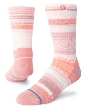 STANCE Women's Windy Peaks Crew Socks Dusty Rose Women's Socks Stance 
