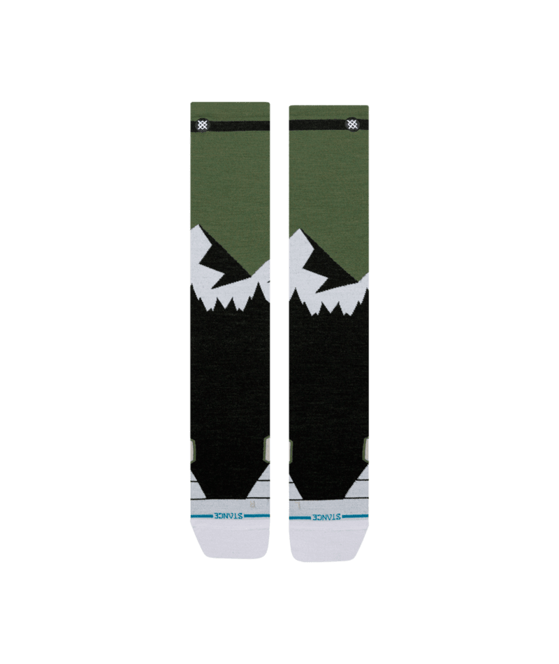 STANCE Divide Wool Snow Socks Black Men's Snowboard Socks Stance 