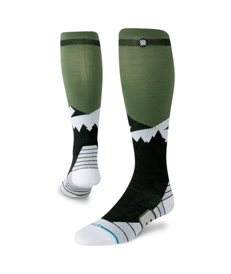 STANCE Divide Wool Snow Socks Black Men's Snowboard Socks Stance 