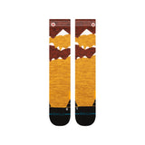 STANCE Windy Peaks Wool Snow Socks Gold Men's Snowboard Socks Stance 