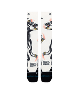 STANCE Bert Krak x Battle Mid Poly Snow Socks Cream Men's Snowboard Socks Stance 